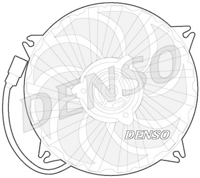 DENSO DER07007 Kühlerlüfter PEUGEOT 807 (E) 2.2 HDi (2002 - )