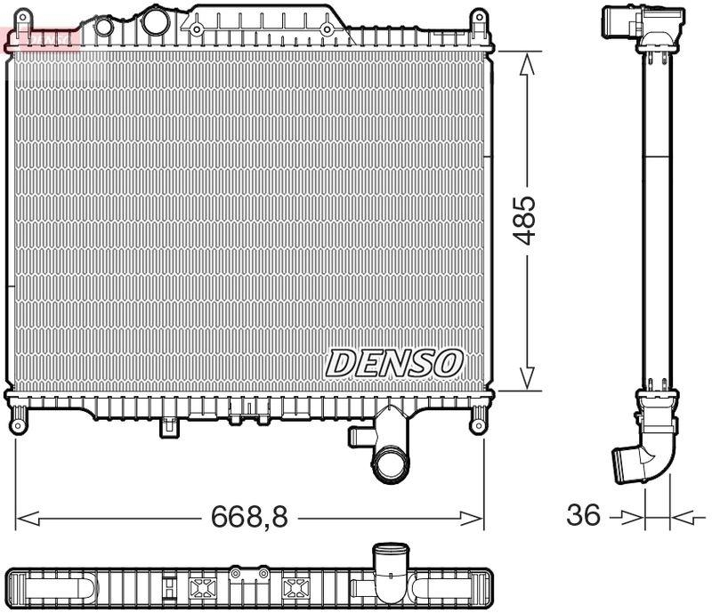 DENSO DRM14003 Kühler LAND ROVER RANGE ROVER Sport 3.0 D 4x4 (11-13)