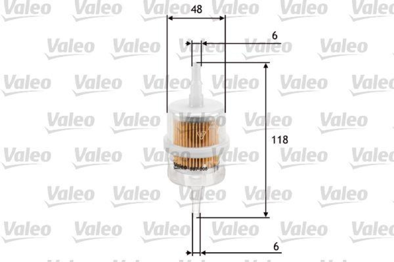 VALEO 587005 Kraftstofffilter, Benzin