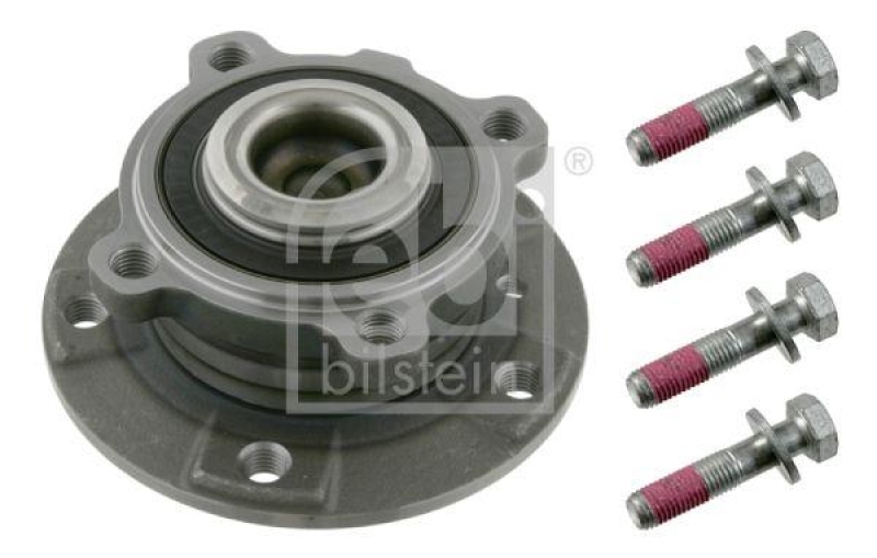 FEBI BILSTEIN 23371 Radlagersatz mit Radnabe, ABS-Impulsring und Befestigungsschrauben für BMW