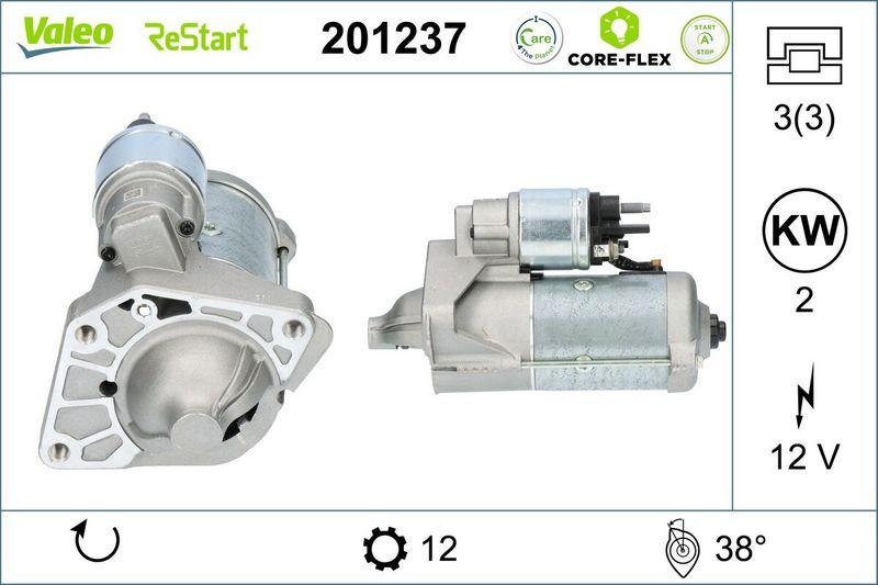 VALEO 201237 RE-Starter - CORE-FLEX - RENAULT-NI