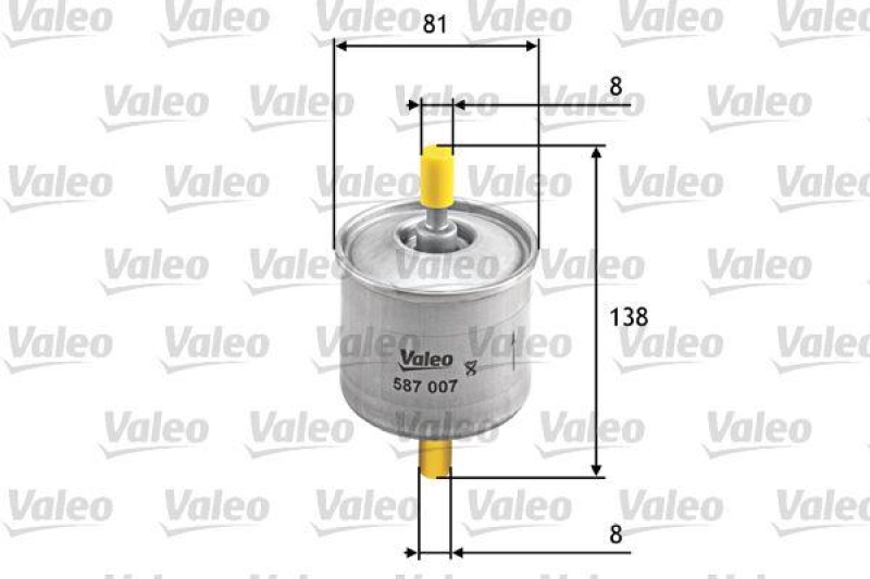 VALEO 587007 Kraftstofffilter, Benzin