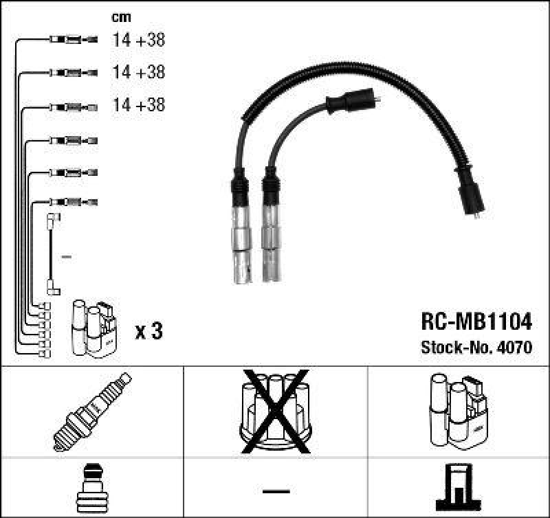 NGK 4070 Zündleitungssatz