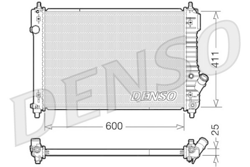 DENSO DRM15004 Kühler CHEVROLET KALOS 1.4 16V (2005 - )