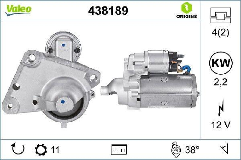 VALEO 438189 Starter Neu - ORIGINS