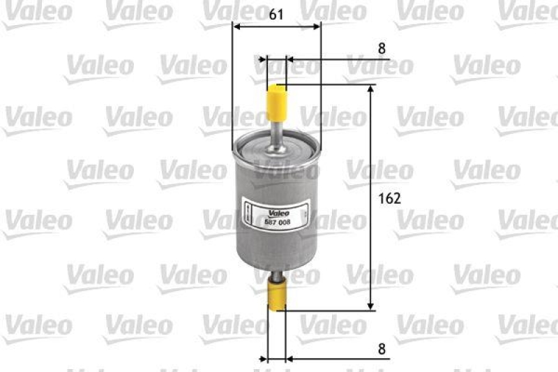 VALEO 587008 Kraftstofffilter, Benzin