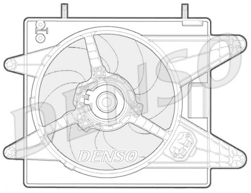 DENSO DER09008 Kühlerlüfter FIAT MAREA Weekend (185) 1.6 100 16V (1996 - 2002)