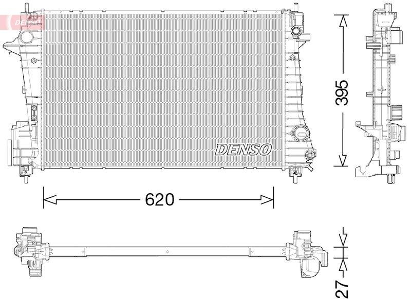 DENSO DRM15009 Kühler CHEVROLET AVEO Hatchback (T300) 1.3 D (11- )