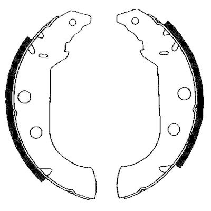 HELLA 8DB 355 001-101 Bremsbackensatz H8600