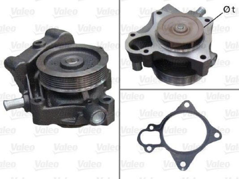 VALEO 506961 Wasserpumpe FIAT DUCATO II 3.0 MJTD