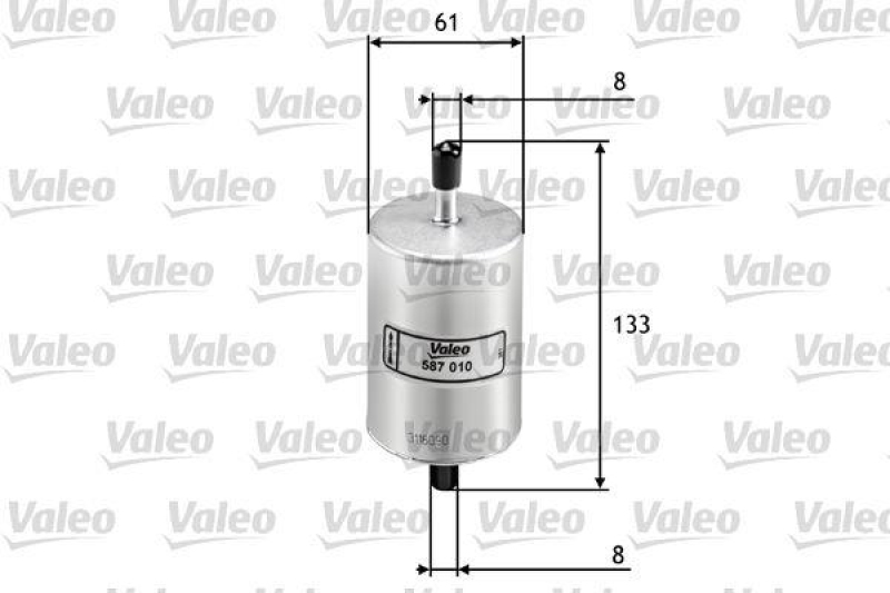 VALEO 587010 Kraftstofffilter, Benzin