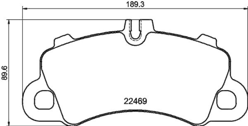 HELLA 8DB 355 040-761 Scheibenbremsbelagsatz