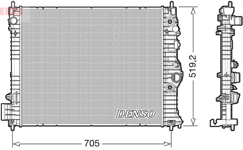 DENSO DRM15012 Kühler CHEVROLET TRAX 1.4 AWD (12-)