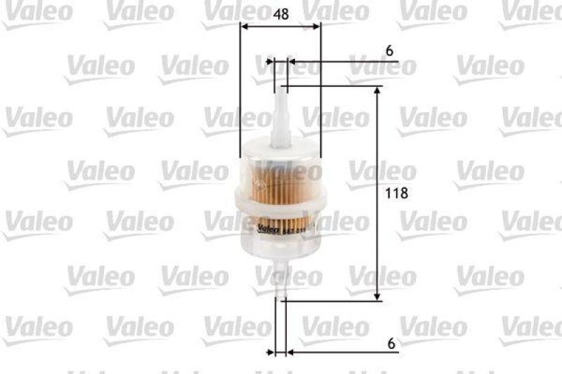 VALEO 587011 Kraftstofffilter, Benzin