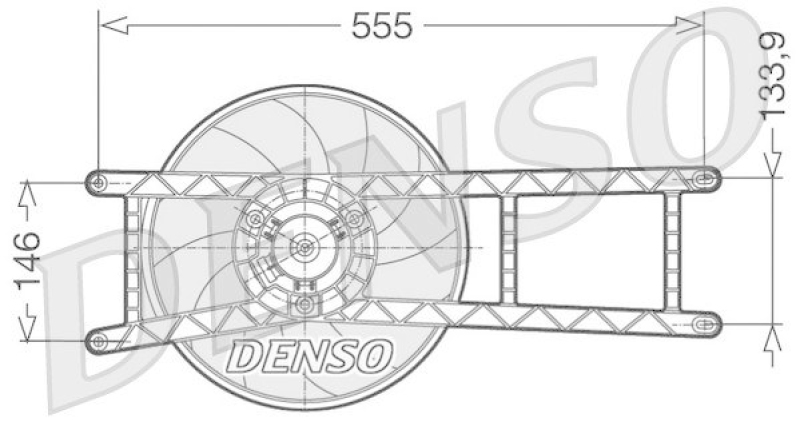 DENSO DER09017 Kühlerlüfter FIAT PANDA (169) 1.2 (2003 - )