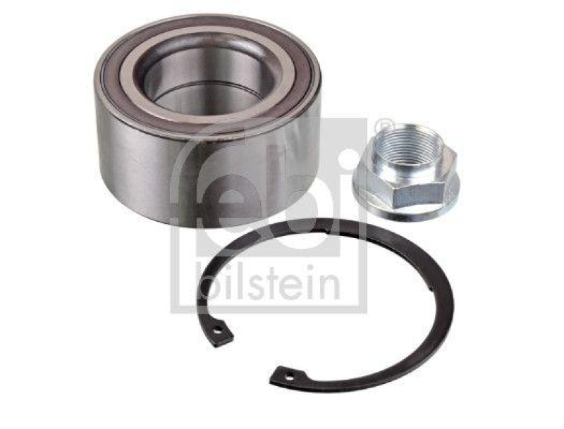 FEBI BILSTEIN 102839 Radlagersatz mit ABS-Impulsring, Achsmutter und Sicherungsring für HONDA