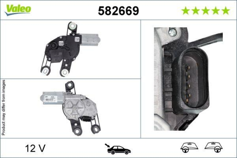 VALEO 582669 Wischermotor Heck