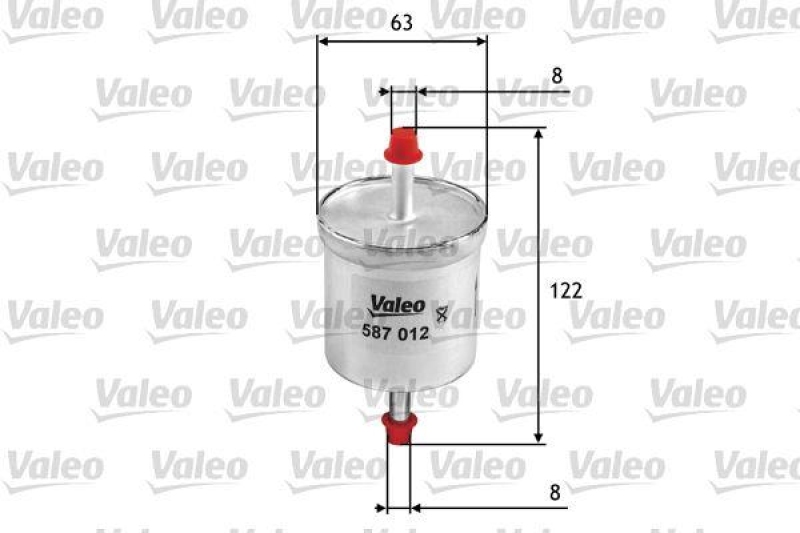 VALEO 587012 Kraftstofffilter, Benzin