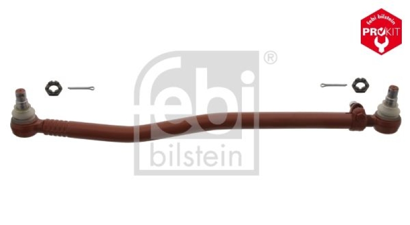 FEBI BILSTEIN 19339 Lenkstange mit Kronenmuttern und Splinten, vom Lenkgetriebe zur 1. Vorderachse für Mercedes-Benz