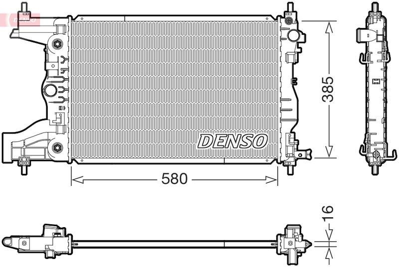 DENSO DRM15016 Kühler CHEVROLET CRUZE (J300) 1.6 (09-)