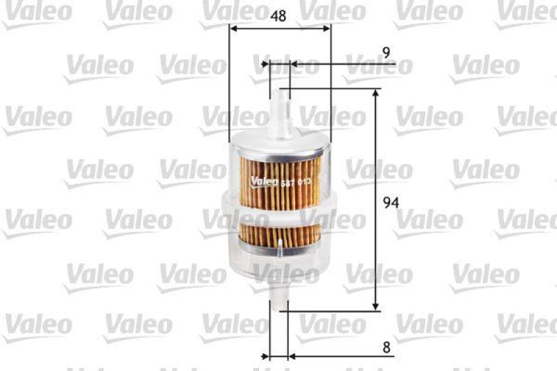 VALEO 587013 Kraftstofffilter, Benzin