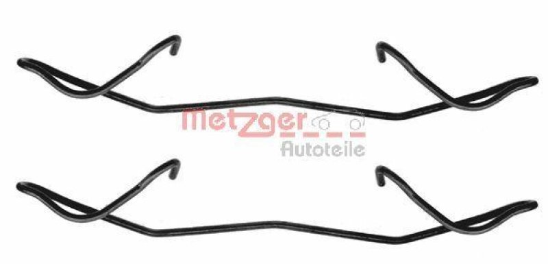 METZGER 109-1180 Zubehörsatz, Scheibenbremsbelag für FIAT/FORD/MB/OPEL