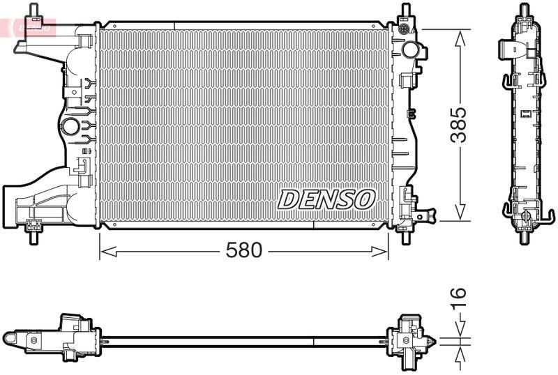 DENSO DRM15017 Kühler CHEVROLET CRUZE (J300) 1.6 (09-)