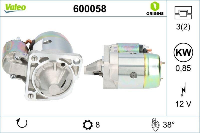 VALEO 600058 Starter Neu - ORIGINS