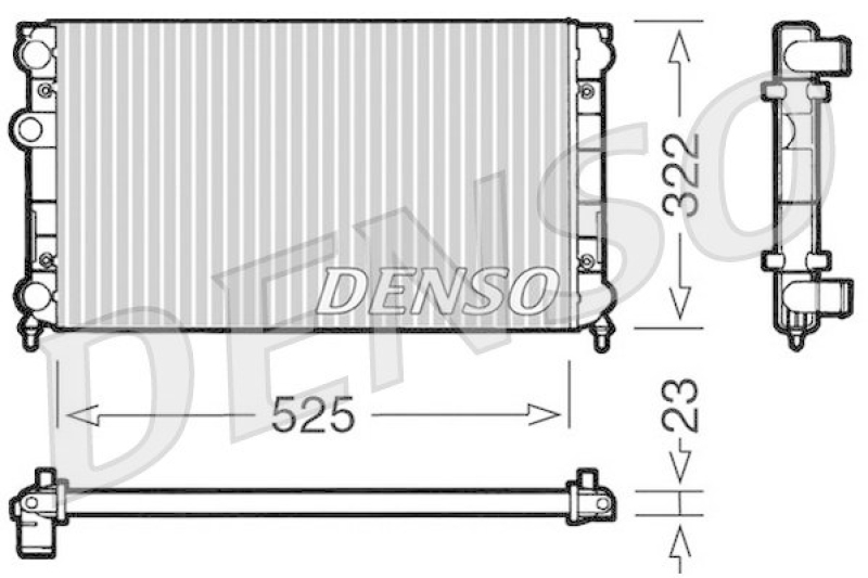 DENSO DRM32005 Kühler VW GOLF III (1H1) 1.6 (1992 - 1997)