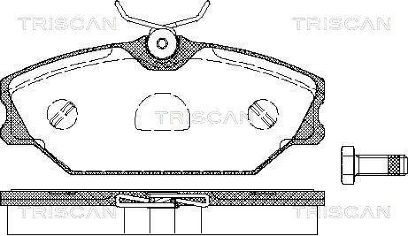 TRISCAN 8110 25011 Bremsbelag Vorne für Renault Laguna