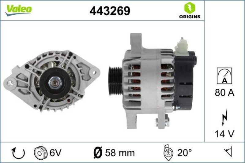 VALEO 443269 Generator Neu - ORIGINS