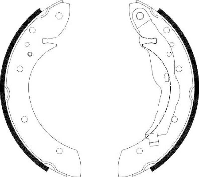 HELLA 8DB 355 001-241 Bremsbackensatz