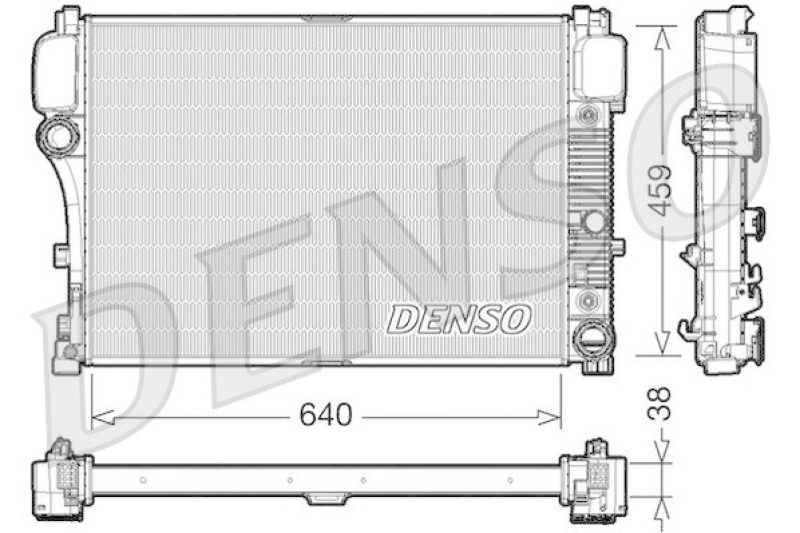 DENSO DRM17008 Kühler MERCEDES-BENZ S-CLASS (W221) S 320 CDI (221.022, 221.122) (2005 - 2009)