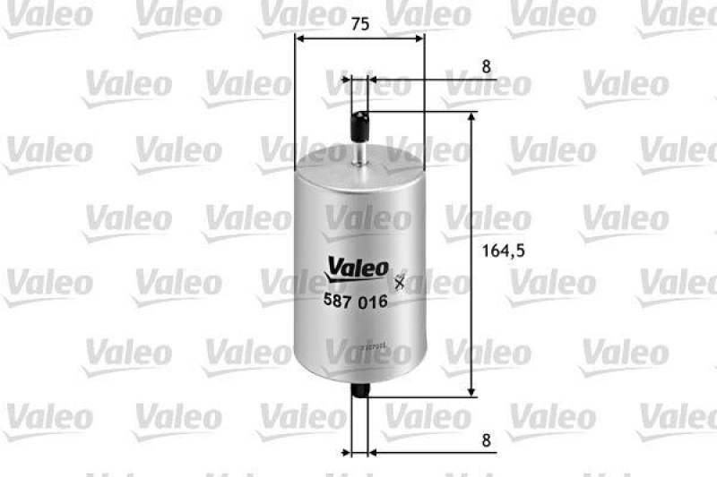 VALEO 587016 Kraftstofffilter, Benzin