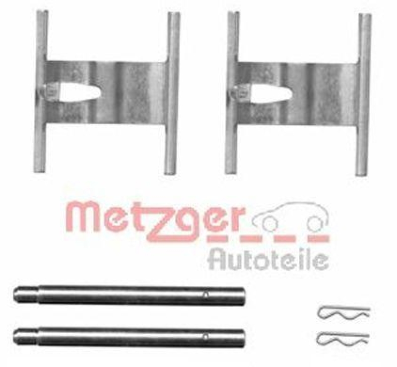 METZGER 109-1660 Zubehörsatz, Scheibenbremsbelag für AUDI/PORSCHE/VW