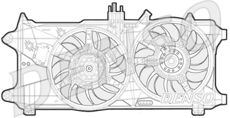 DENSO DER09025 Kühlerlüfter FIAT DOBLO Cargo (223) 1.9 JTD (223ZXE1A) (2001 - )