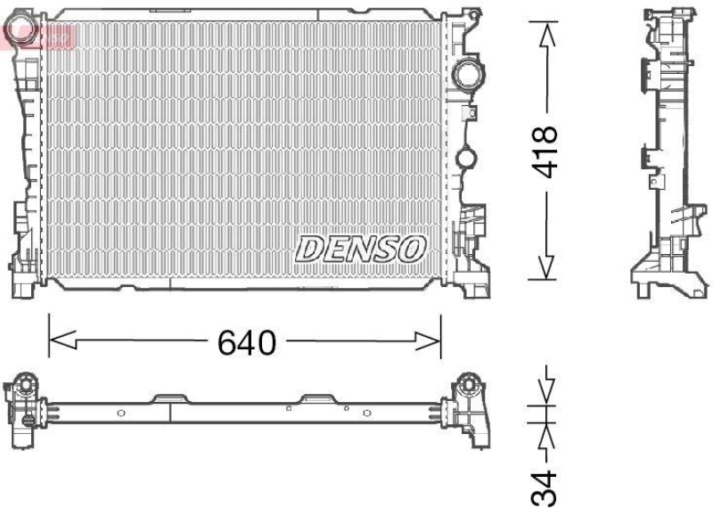 DENSO DRM17047 Kühler MERCEDES-BENZ SLK (R172) 55 AMG (172.475) 5.5 (12- )