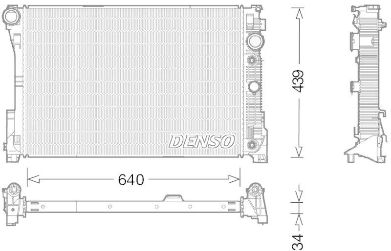 DENSO DRM17048 Kühler MERCEDES-BENZ E-CLASS E 500 (06/2013->)