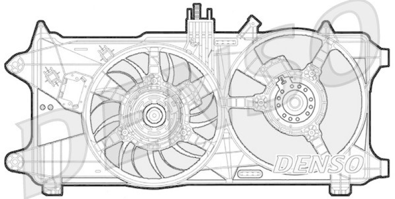 DENSO DER09026 Kühlerlüfter FIAT DOBLO Cargo (223) 1.9 JTD (223ZXE1A) (2001 - )