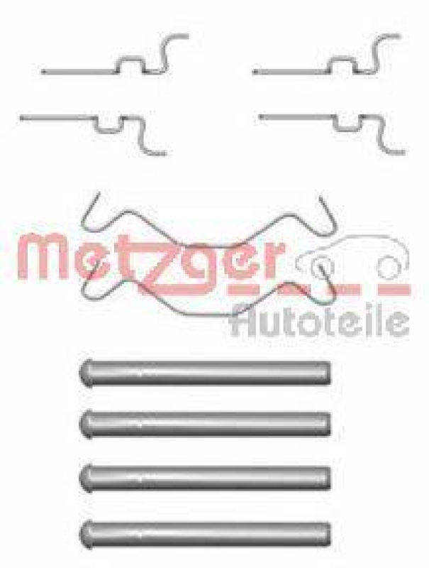 METZGER 109-1683 Zubehörsatz, Scheibenbremsbelag für TOYOTA