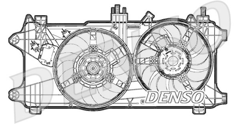 DENSO DER09027 Kühlerlüfter FIAT DOBLO Cargo (223) 1.3 D Multijet (2005 - 2010)