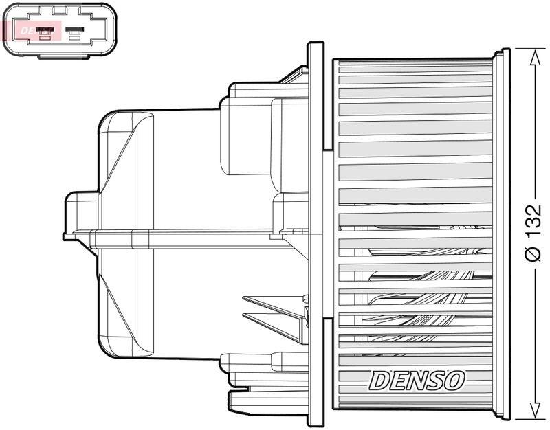 DENSO DEA33002 Innenraumgebläse VOLVO XC60 (156) 2.0 D4 I-4 (15-17)