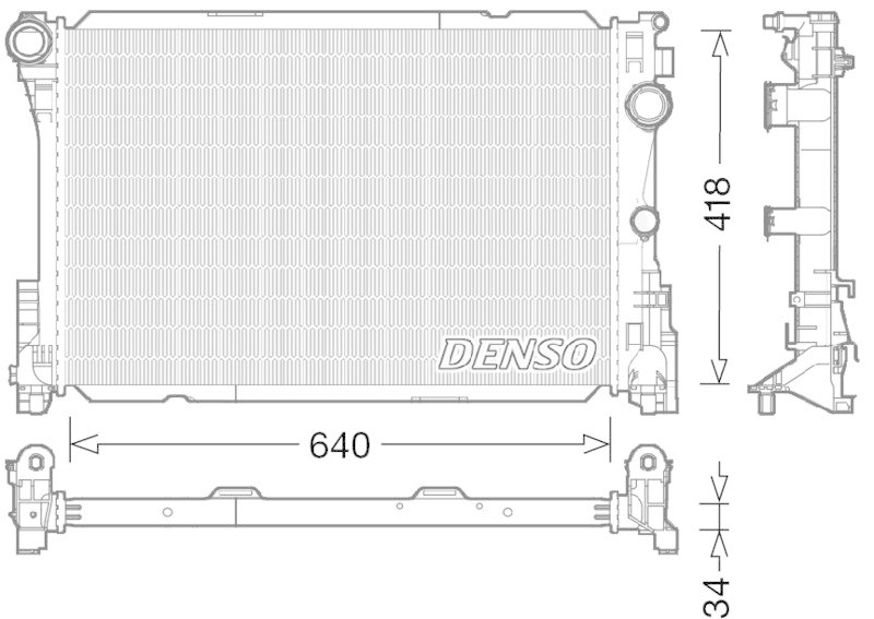 DENSO DRM17049 Kühler MERCEDES-BENZ SLK (R172) 200 (172.448) (11- )