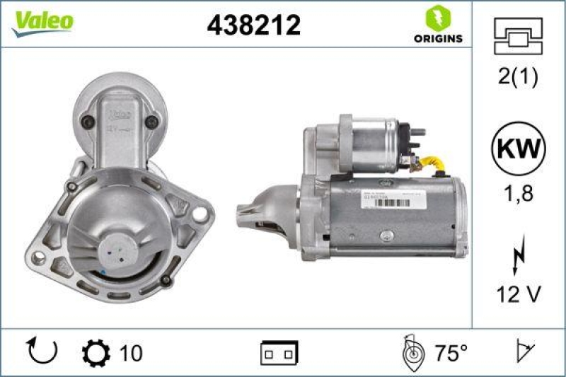 VALEO 438212 Starter Neu - ORIGINS