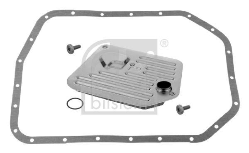 FEBI BILSTEIN 31116 Getriebeölfiltersatz für Automatikgetriebe, mit Dichtung, Dichtring und Befestigungsschrauben für BMW