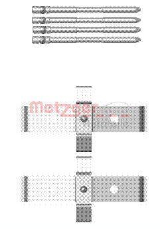 METZGER 109-1694 Zubehörsatz, Scheibenbremsbelag für ALFA