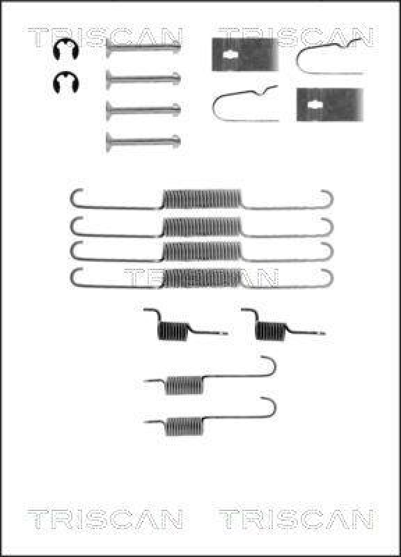 TRISCAN 8105 502501 Montagesatz F. Bremsbacken für Mazda 626