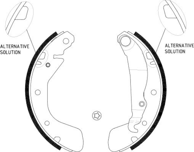 HELLA 8DB 355 001-291 Bremsbackensatz H8710