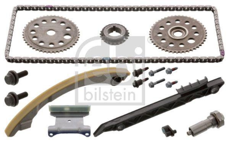 FEBI BILSTEIN 44913 Steuerkettensatz für Nockenwelle, mit Gleitschienen und Kettenspanner für Saab