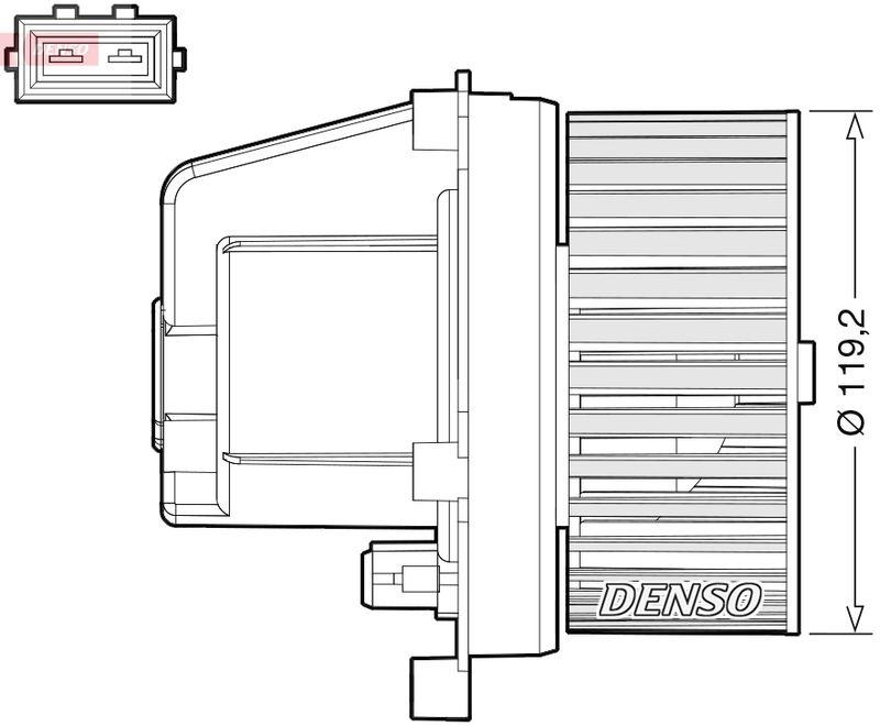 DENSO DEA33003 Innenraumgebläse VOLVO V70 II (285) 2.4 D5 (01-08)